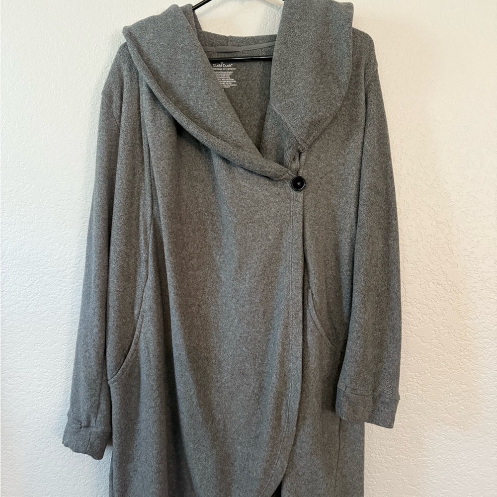 Cuddl Duds Gray Fleece Jacket